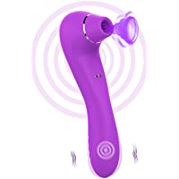 - FIDECH Masajeador Portátil para Mujer- 12 Modos de Frecuencia Inalámbrico Control Remoto- Silicona Suave- Impermeable- Carga USB